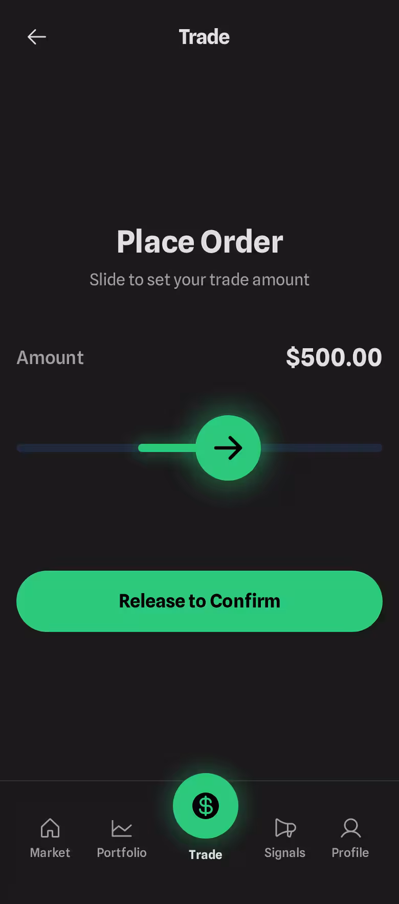 Quarena Trading Dashboard - Main Interface